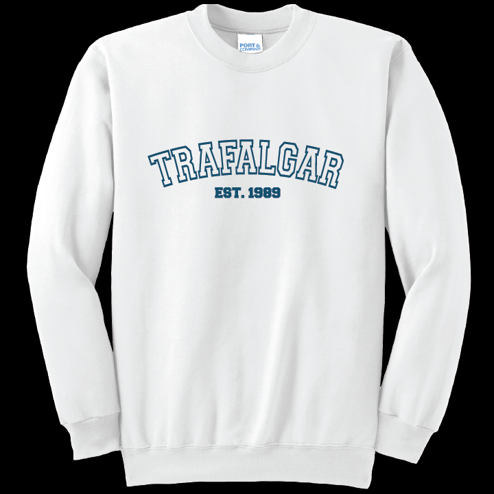 Trafalgar Middle School Crewneck Sweatshirt- EST 1989